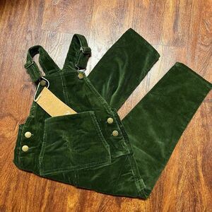 NEW Goumi Kids Spruce Corduroy Overalls SZ 4-5T Toddler Green